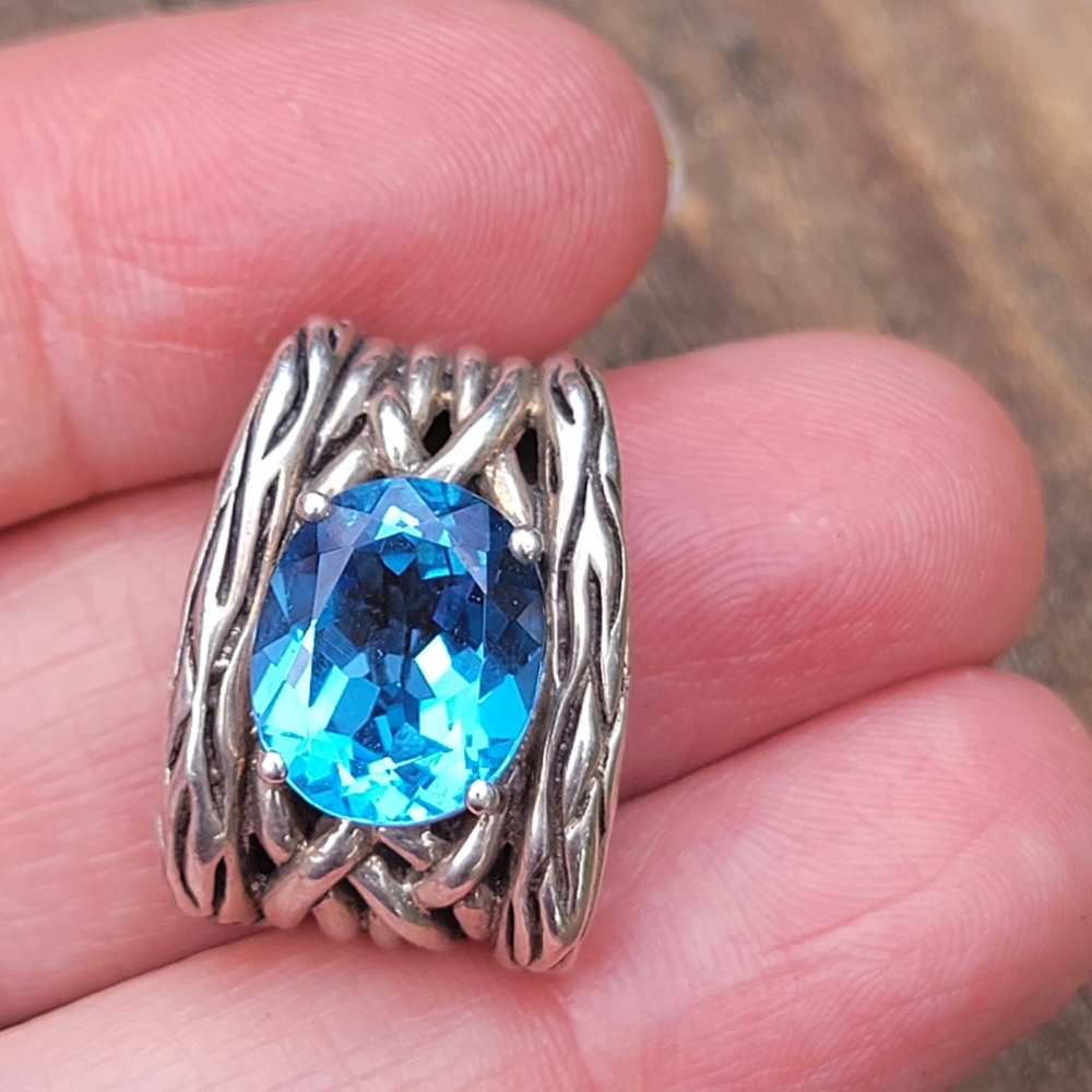 Effy sterling silver 925 and topaz pendant  only